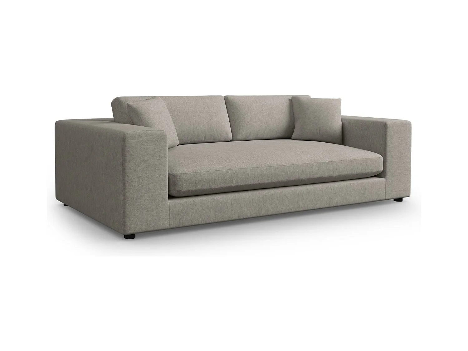 CXL by Christian Lacroix - 4-Sitzer Sofa "Tendance" Sitzer aus strukturiertem Stoff grau - 262x122x72cm