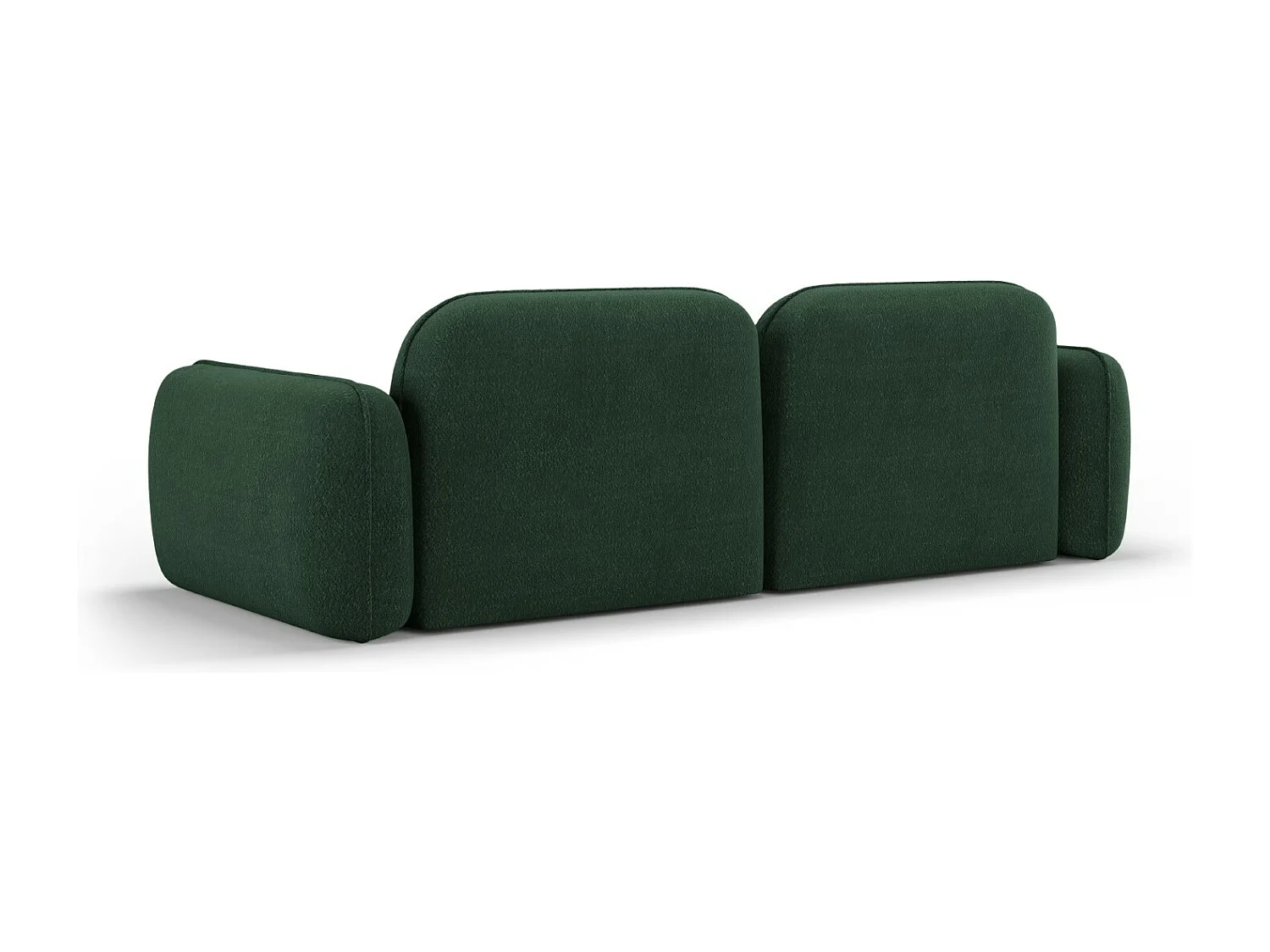 CXL by Christian Lacroix - Sofá modular "Lucien" 3 lugares em veludo verde - 230x90x70cm