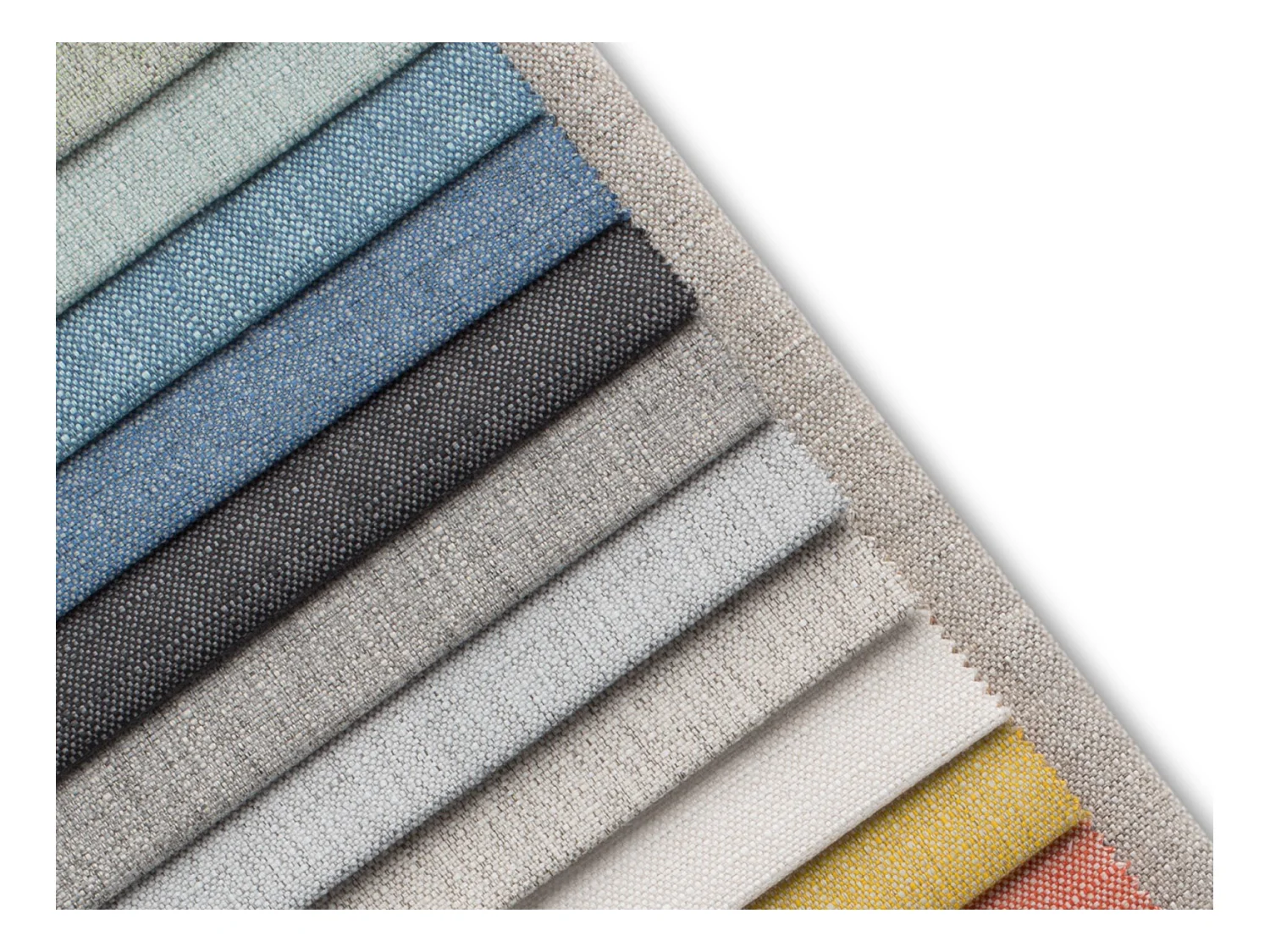 Cosmopolitan Design - Canapé modulable "Rome" 3 places en tissu structurel gris clair - 320x120x75cm