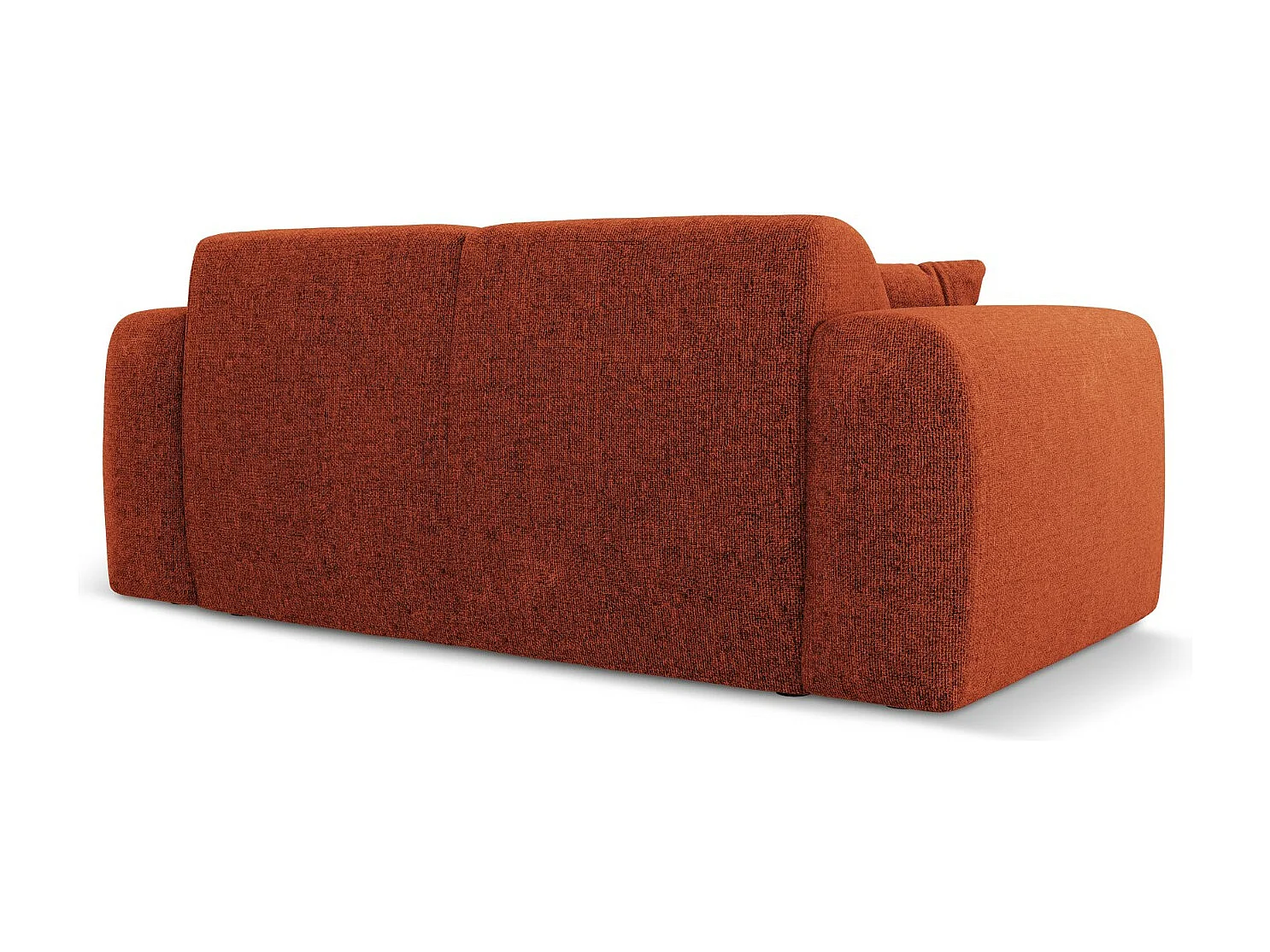 Cosmopolitan Design - Canapé "Nolio" 2 places en chenille terracotta - 170x95x72cm