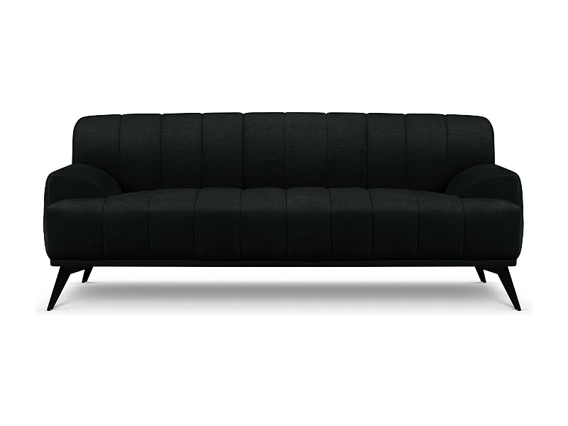 CXL by Christian Lacroix - 3-Sitzer Sofa "Rita" Sitzer aus Samt schwarz - 189x94x77cm