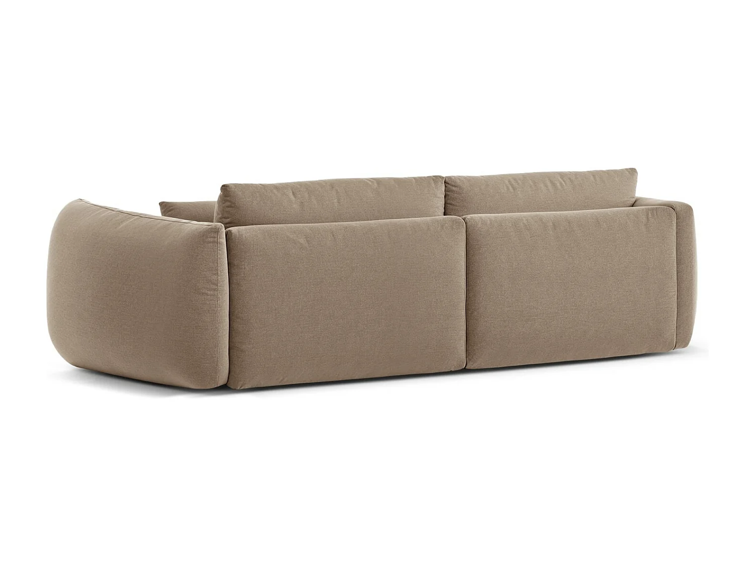 CXL by Christian Lacroix - Sofá modular "Maurie" 4 lugares em tecido chenille areia - 264x107x90cm