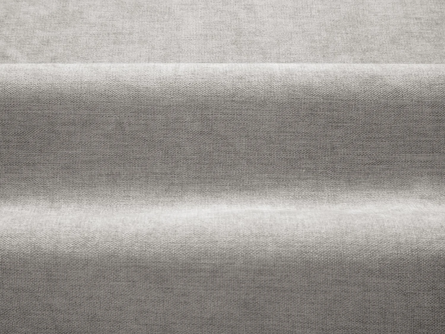 CXL by Christian Lacroix - Sofá modular "Maurie" 4 lugares em tecido chenille cinza claro - 264x107x90cm