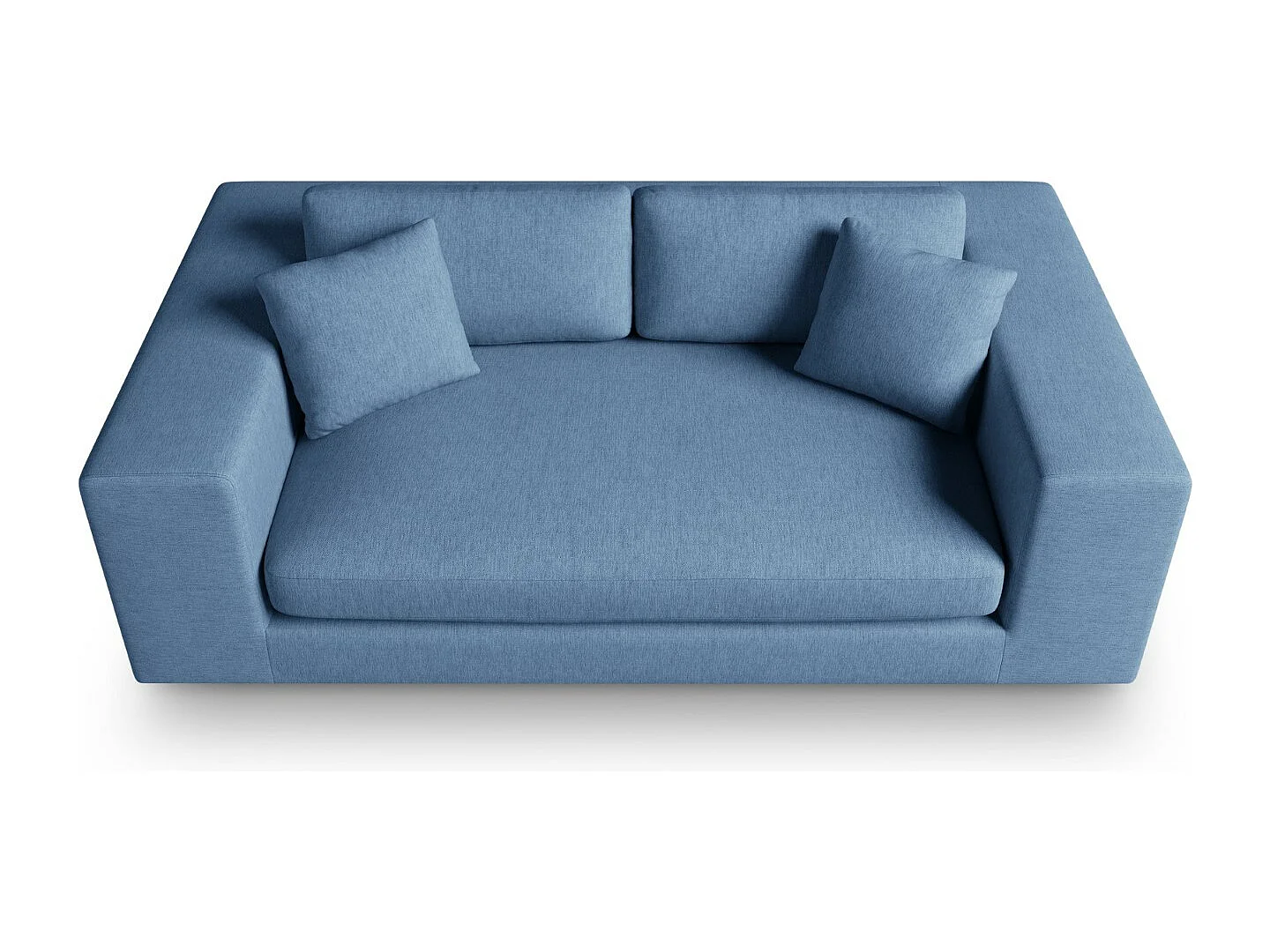 CXL by Christian Lacroix - 3-Sitzer Sofa "Tendance" Sitzer aus strukturiertem Stoff dunkelblau - 220x122x72cm