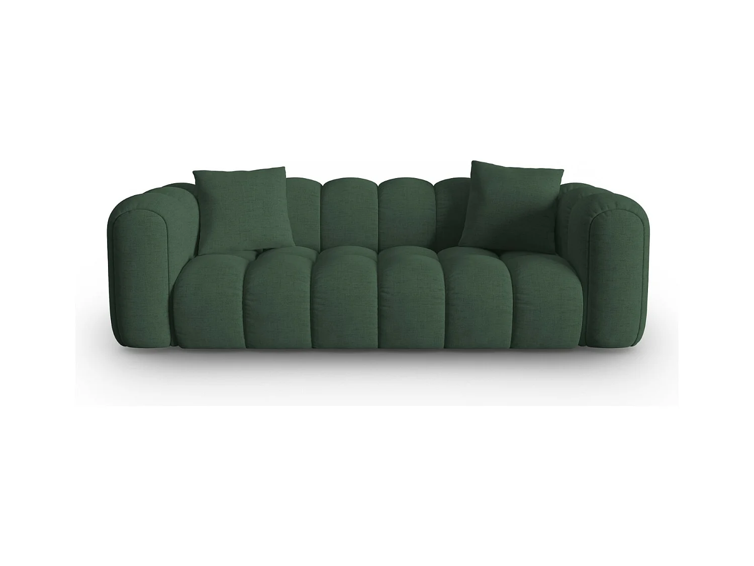 CXL by Christian Lacroix - 3-Sitzer Sofa "Clotilde" Sitzer aus strukturiertem Stoff meergrün - 242x94x70cm