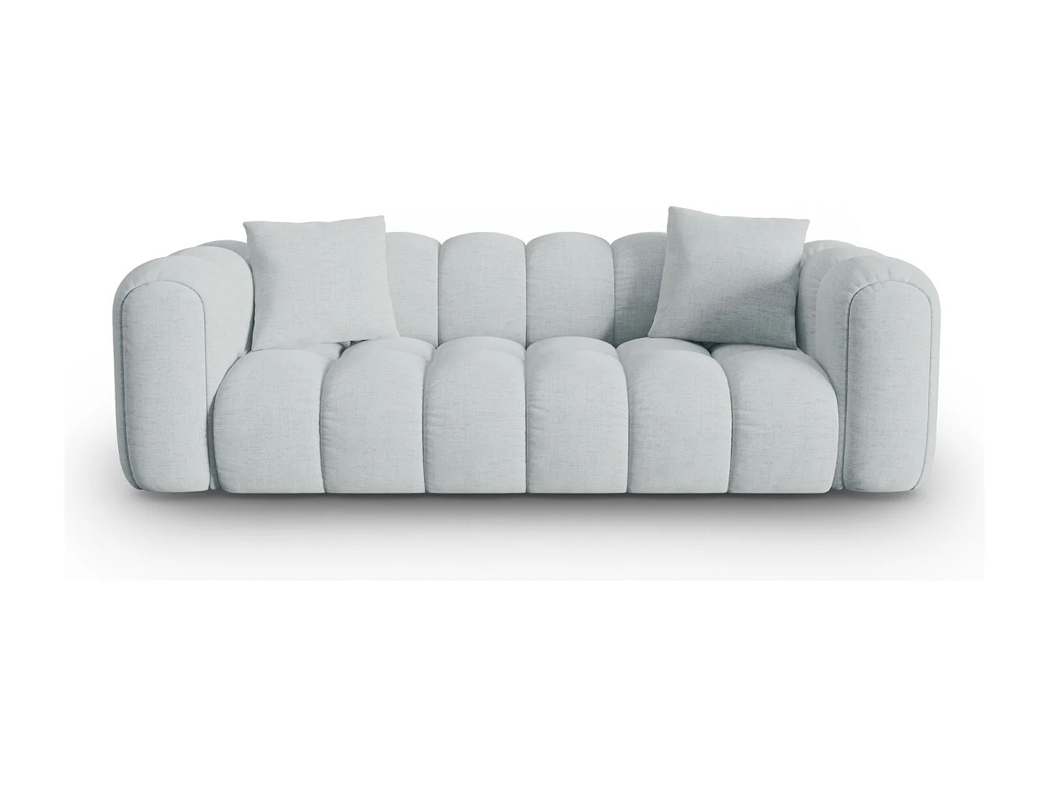 CXL by Christian Lacroix - Sofa, "Clotilde" 3 miejsca tkanina strukturalna, szary jasny - 242x94x70cm