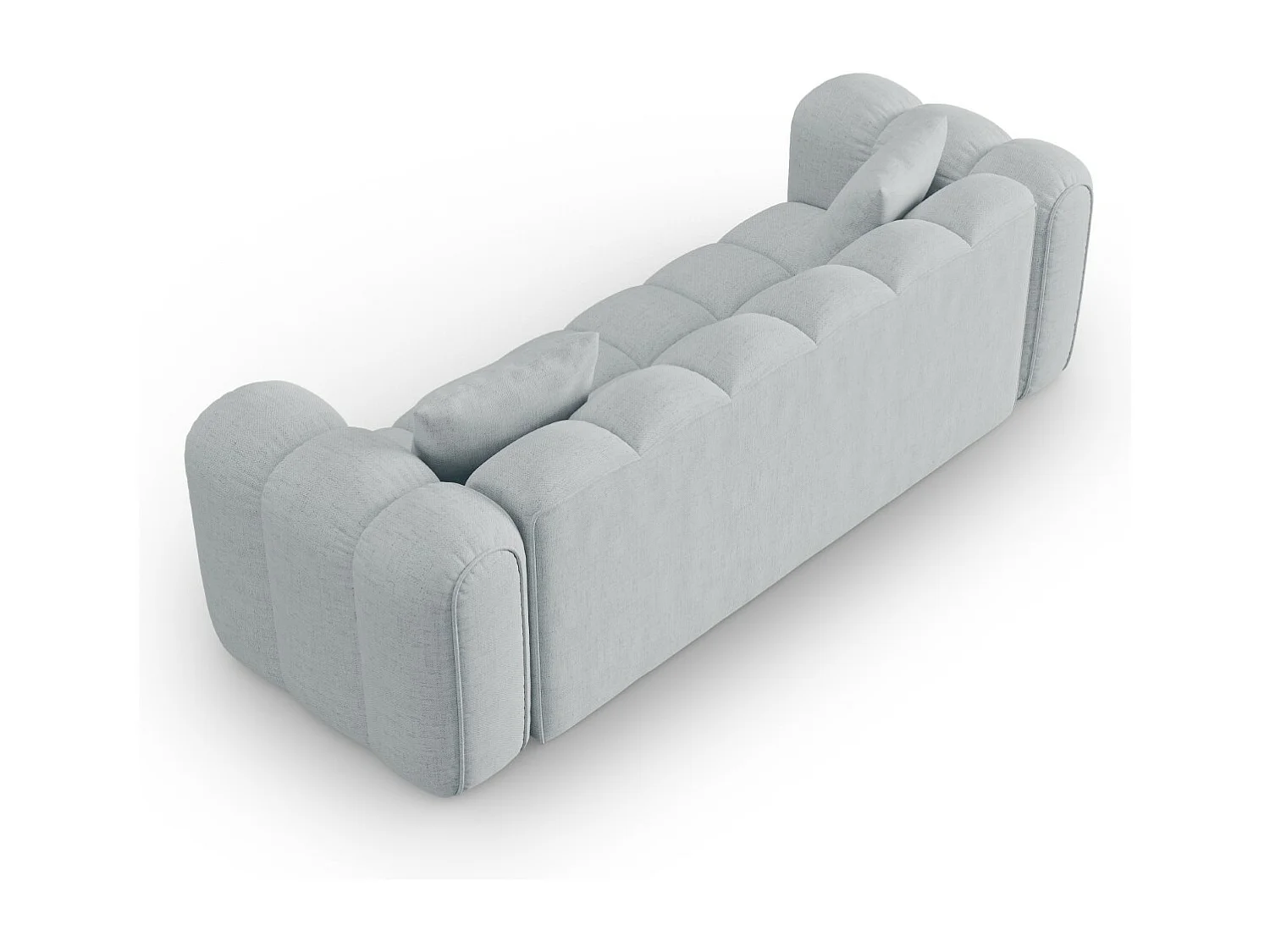 CXL by Christian Lacroix - Sofa, "Clotilde" 3 miejsca tkanina strukturalna, szary jasny - 242x94x70cm