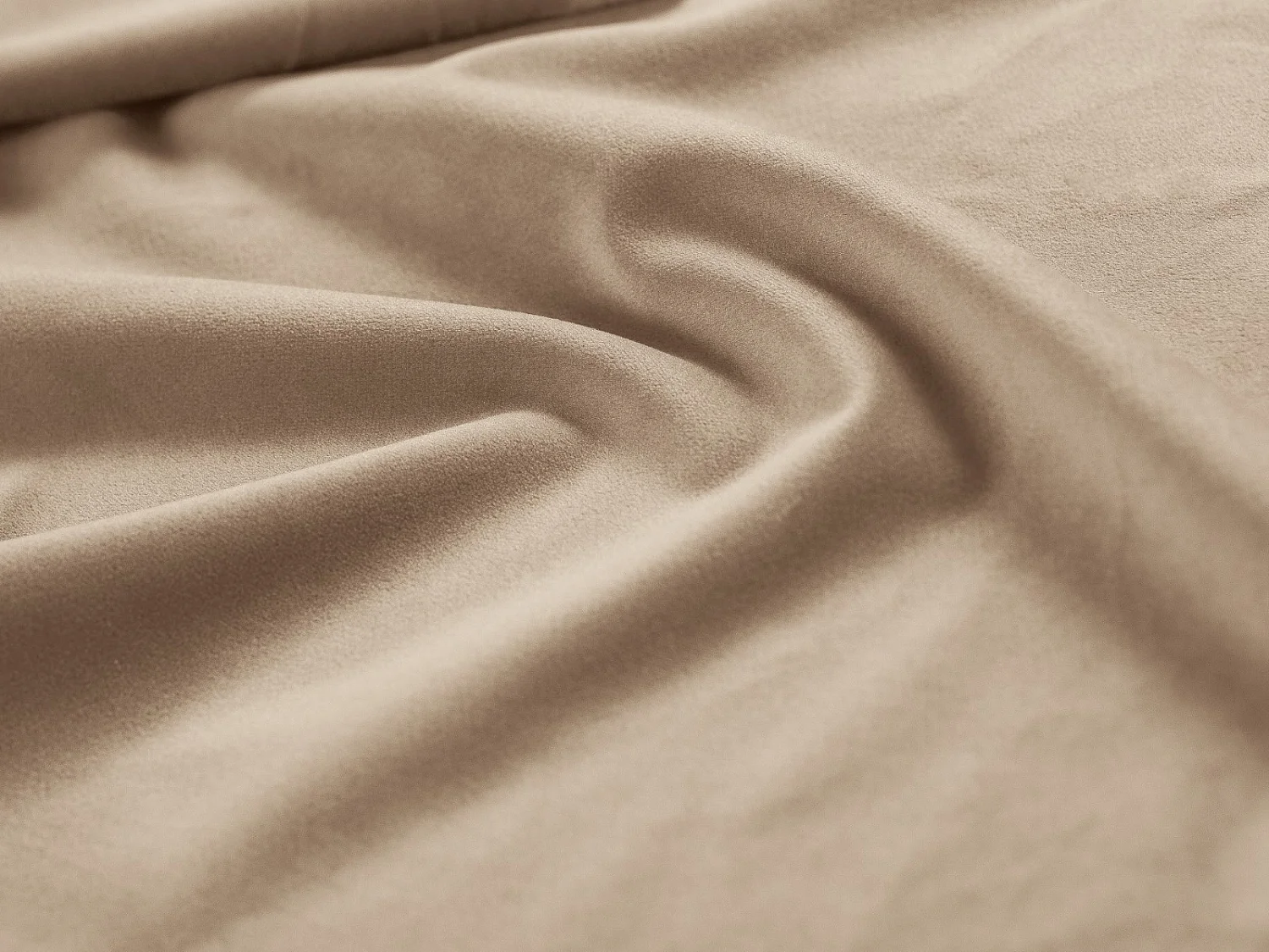 CXL by Christian Lacroix - Sofá modular "Maurie" 4 lugares em veludo bege amêndoa - 264x107x90cm