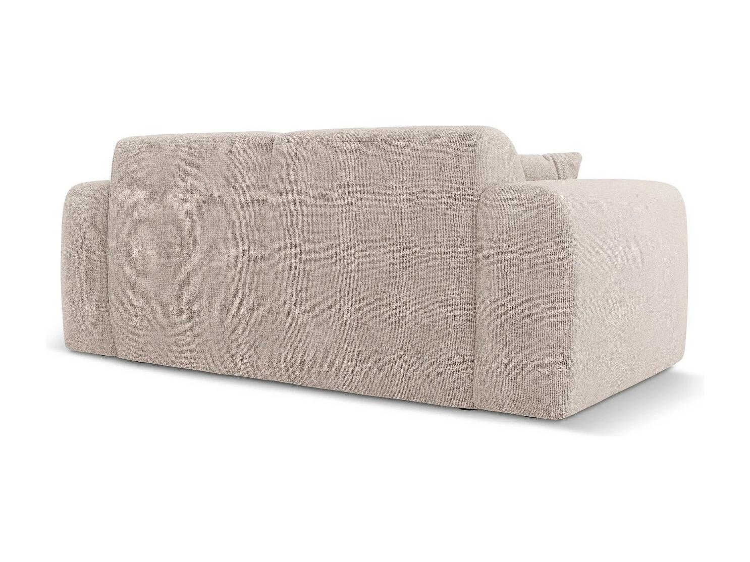 Cosmopolitan Design - Canapé "Nolio" 2 places en chenille beige - 170x95x72cm