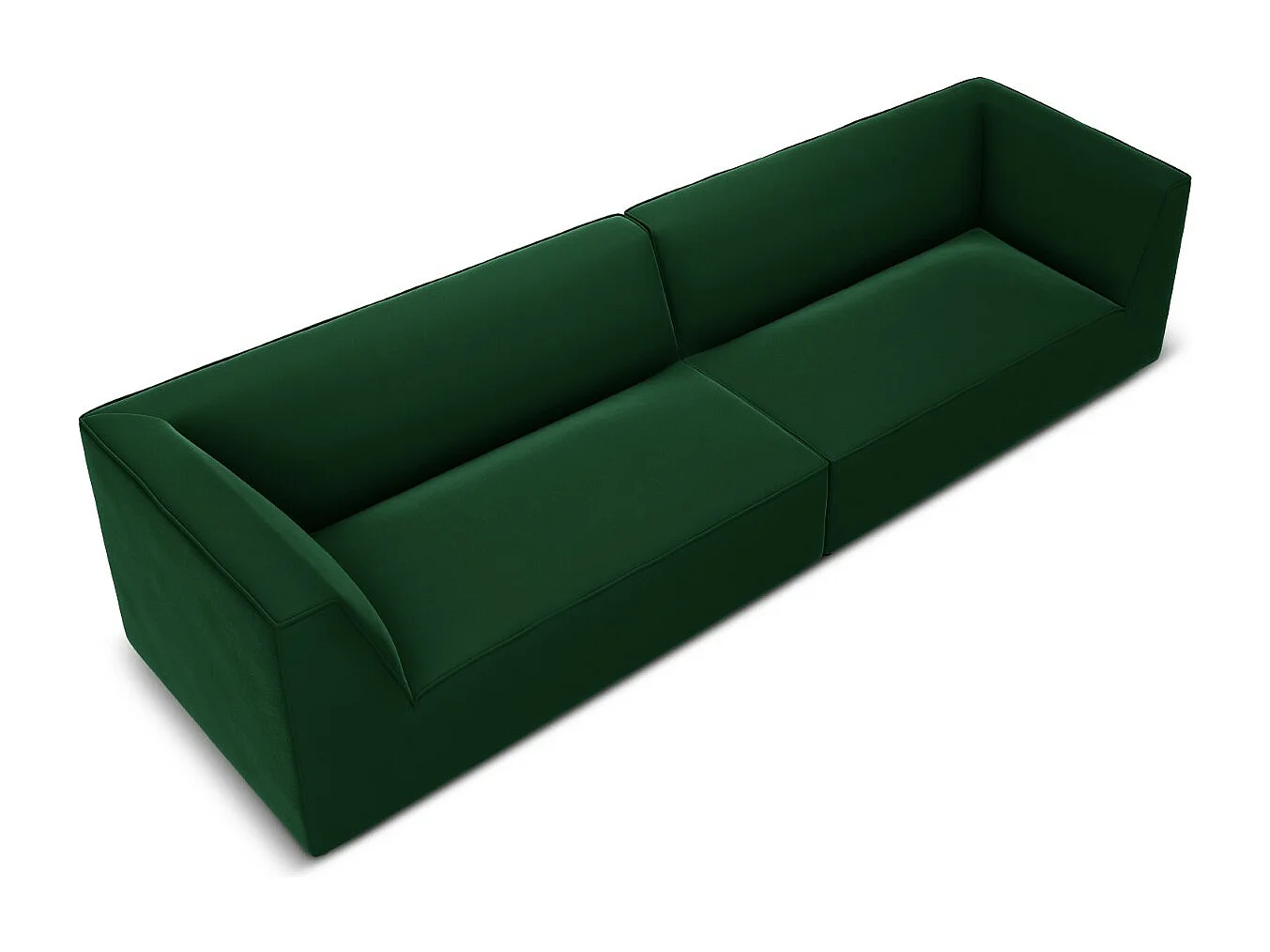 CXL by Christian Lacroix - 4-Sitzer Sofa "Charles" Sitzer aus Samt grün - 302x93x69cm