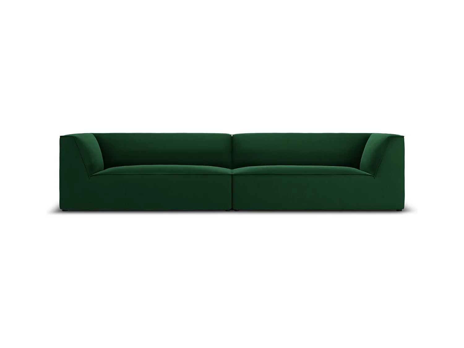 CXL by Christian Lacroix - Bank "Charles" 4 zitplaatsen, Flueel, Groente - 302x93x69cm