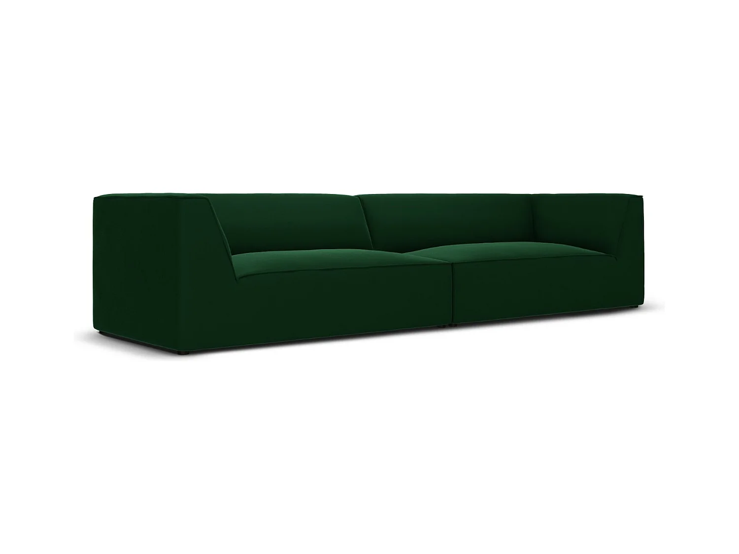 CXL by Christian Lacroix - Canapé "Charles" 4 places en velours vert - 302x93x69cm
