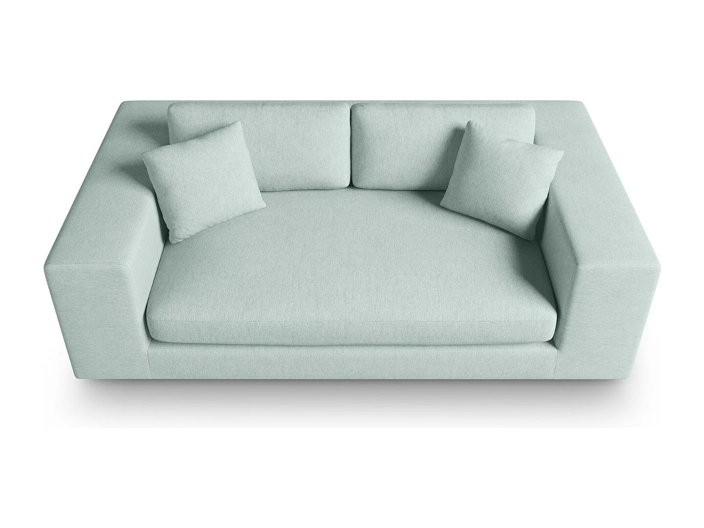 CXL by Christian Lacroix - Canapé "Tendance" 3 places en tissu structurel menthe - 220x122x72cm