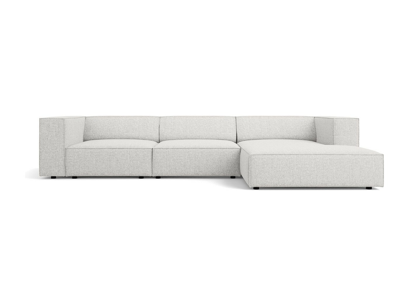 Divano Angolare Cloud A Due Posti, Con 2 Cuscini Lombari E 2 Decorativi Ampi Braccioli In Morbida Ciniglia Colore Grigio Scuro 98631683