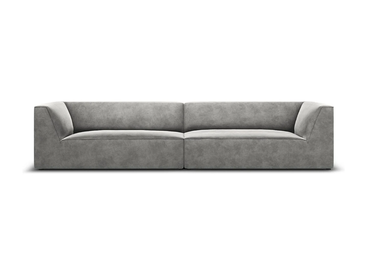 CXL by Christian Lacroix - 4-Sitzer Sofa "Charles" Sitzer aus Samt hellgrau - 302x93x69cm