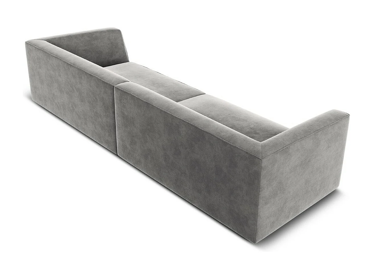 CXL by Christian Lacroix - 4-Sitzer Sofa "Charles" Sitzer aus Samt hellgrau - 302x93x69cm