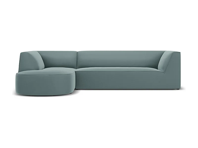 CXL by Christian Lacroix - Divano angolare sinistro "Charles" 4 posti in velluto menta - 273x180x69cm