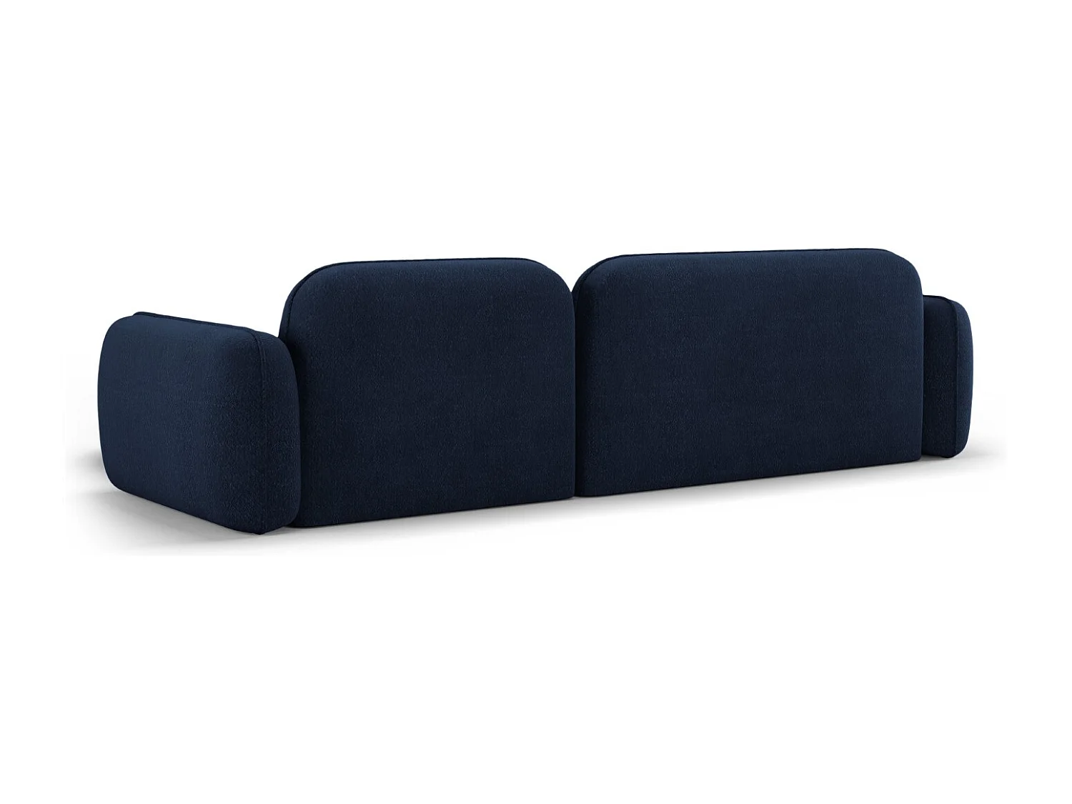 CXL by Christian Lacroix - 4-Sitzer modulares Ecksofa rechts "Lucien" Sitzer aus Samt dunkelblau - 275x165x70cm