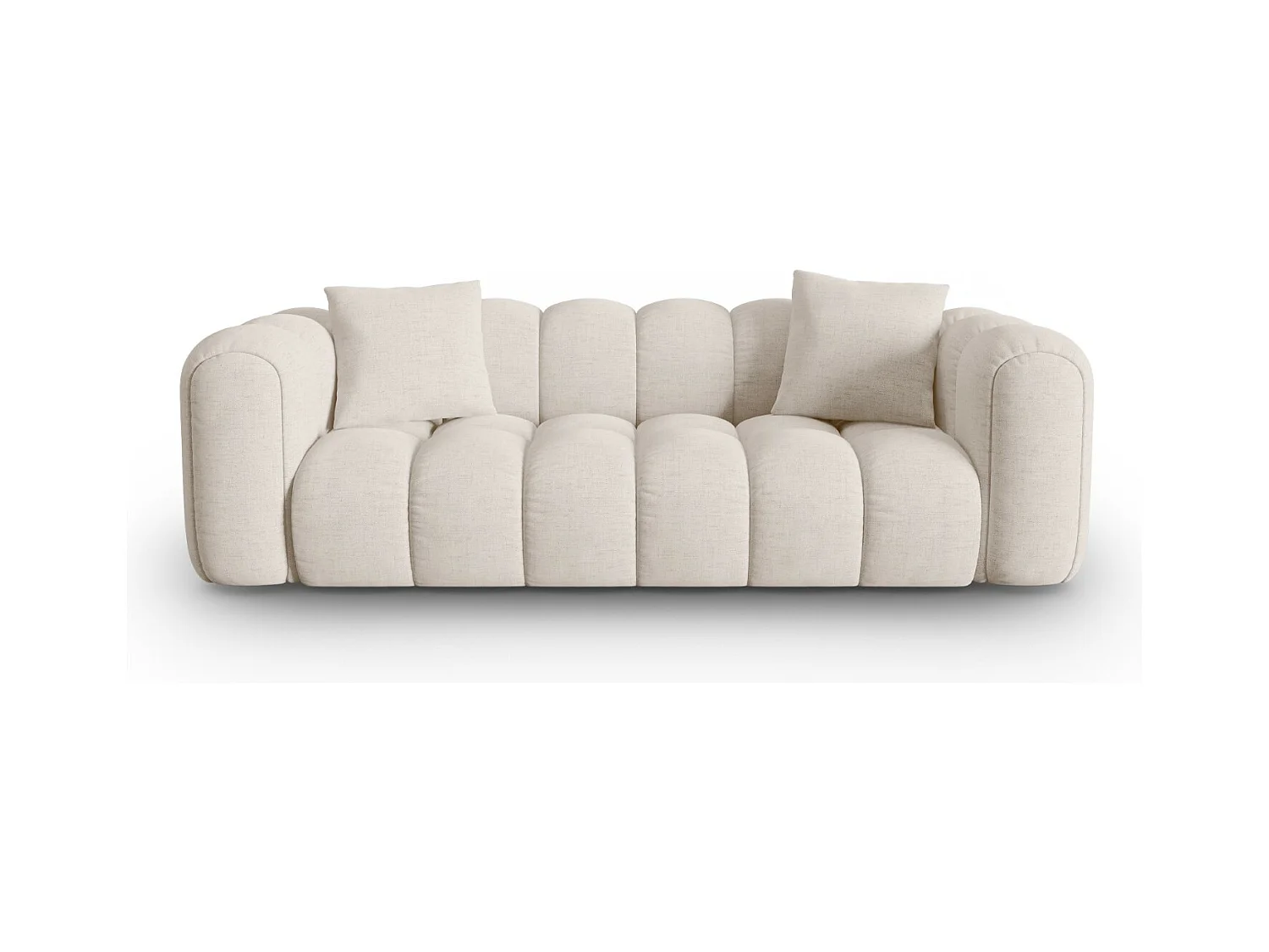 CXL by Christian Lacroix - 3-Sitzer Sofa "Clotilde" Sitzer aus strukturiertem Stoff beige - 242x94x70cm