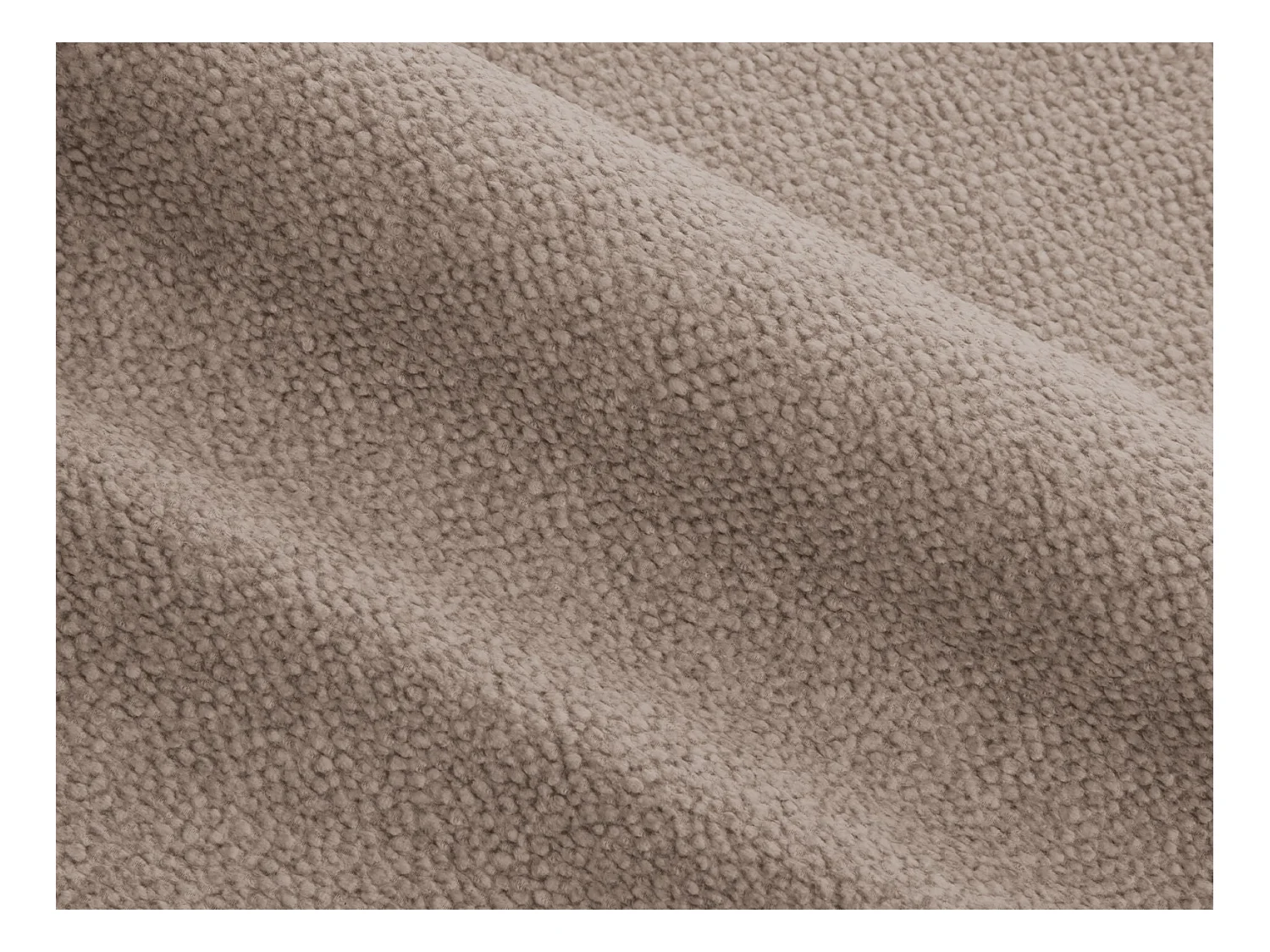 CXL by Christian Lacroix - Canapé d'angle droit modulable "Lucien" 4 places en velours beige foncé - 320x165x70cm