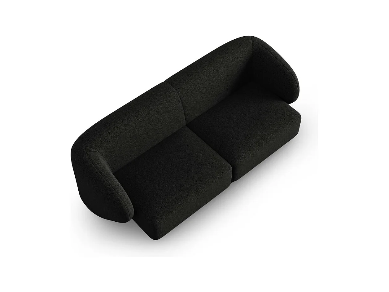 CXL by Christian Lacroix - Modulaire bank "Lionel" 2 zitplaatsen, Chenille, Zwarte melange - 188x93x74cm
