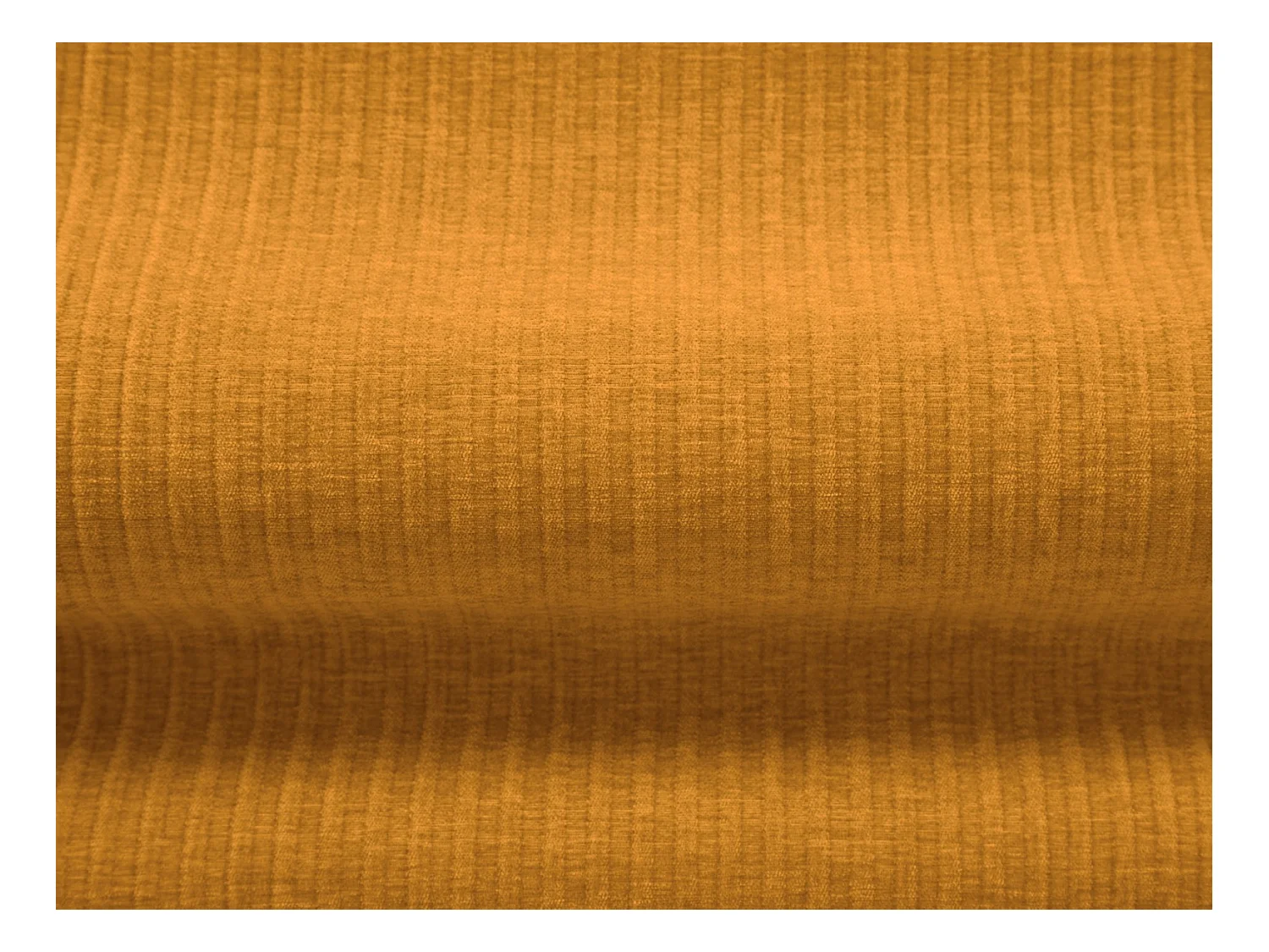 Cosmopolitan Design - Canapé gauche "Arendal" 4 places en chenille avec un effet côtelé moutarde - 262x102x70cm