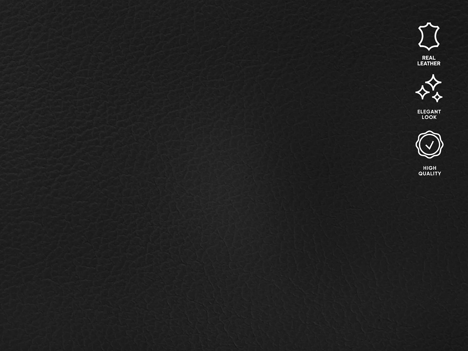 CXL by Christian Lacroix - Narożnik lewy panoramiczny, "Olivier" 4 miejsca skóra naturalna, czarny - 264x171x87cm