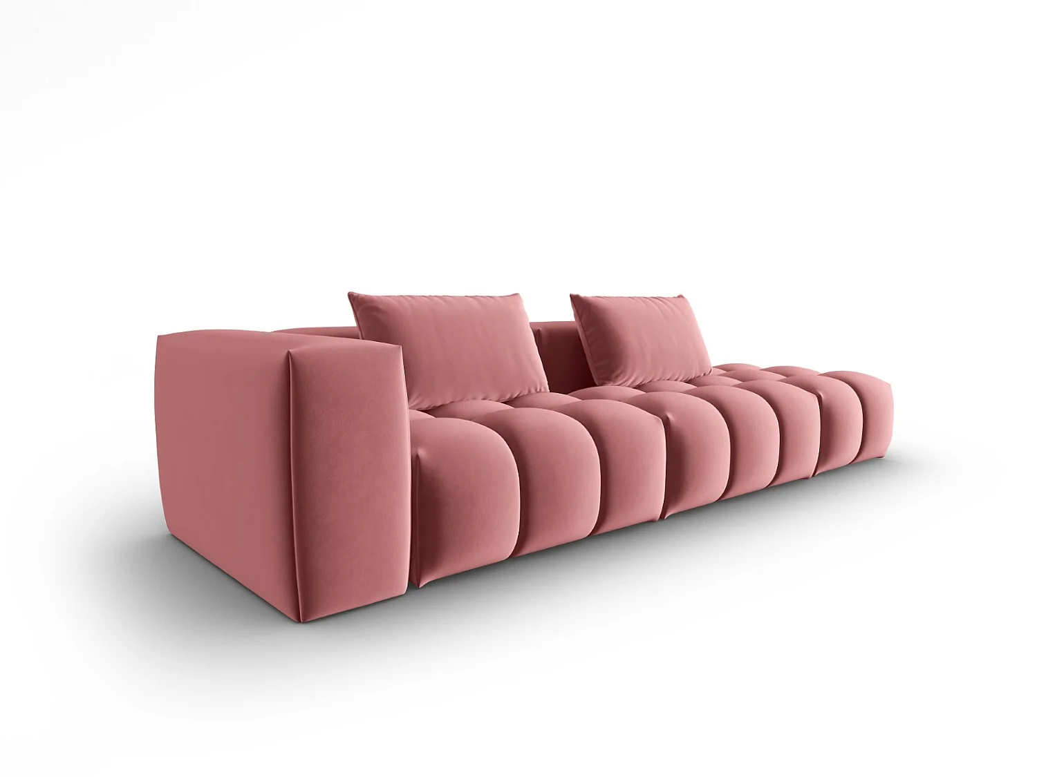 CXL by Christian Lacroix - 3-Sitzer modulares Sofa rechts "Lorella" Sitzer aus Samt lachs - 265x85x70cm