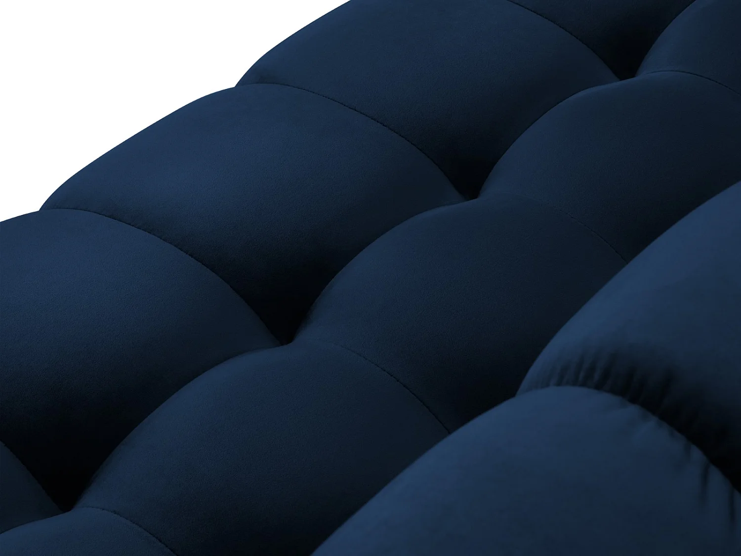 Cosmopolitan Design - Sofá "Bali" 2 lugares em veludo azul real - 152x92x75cm