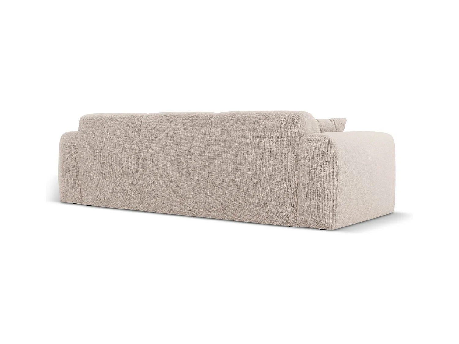 Cosmopolitan Design - Divano "Nolio" 3 posti in ciniglia beige - 235x95x72cm