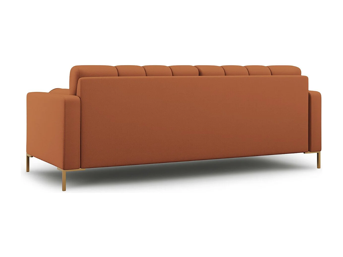 Cosmopolitan Design - Sofa, "Bali" 4 miejsca tkanina strukturalna, cegła - 217x92x75cm