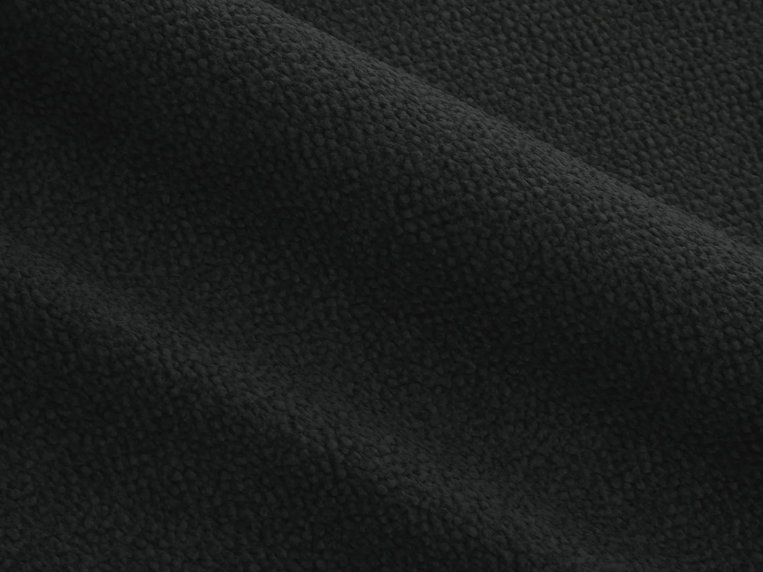 Cosmopolitan Design - Sofá "Mackay" 3 lugares em veludo estruturado carvão - 200x94x73cm