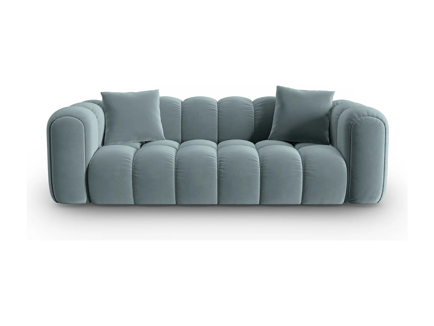 CXL by Christian Lacroix - Sofa, "Clotilde" 3 miejsca welur, niebieski jasny - 242x94x70cm