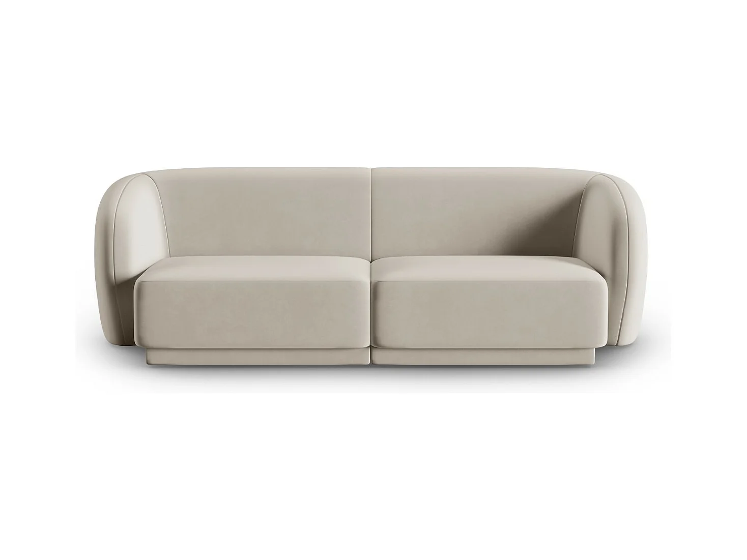 CXL by Christian Lacroix - Modulaire bank "Lionel" 2 zitplaatsen, Flueel, Beige - 188x93x74cm