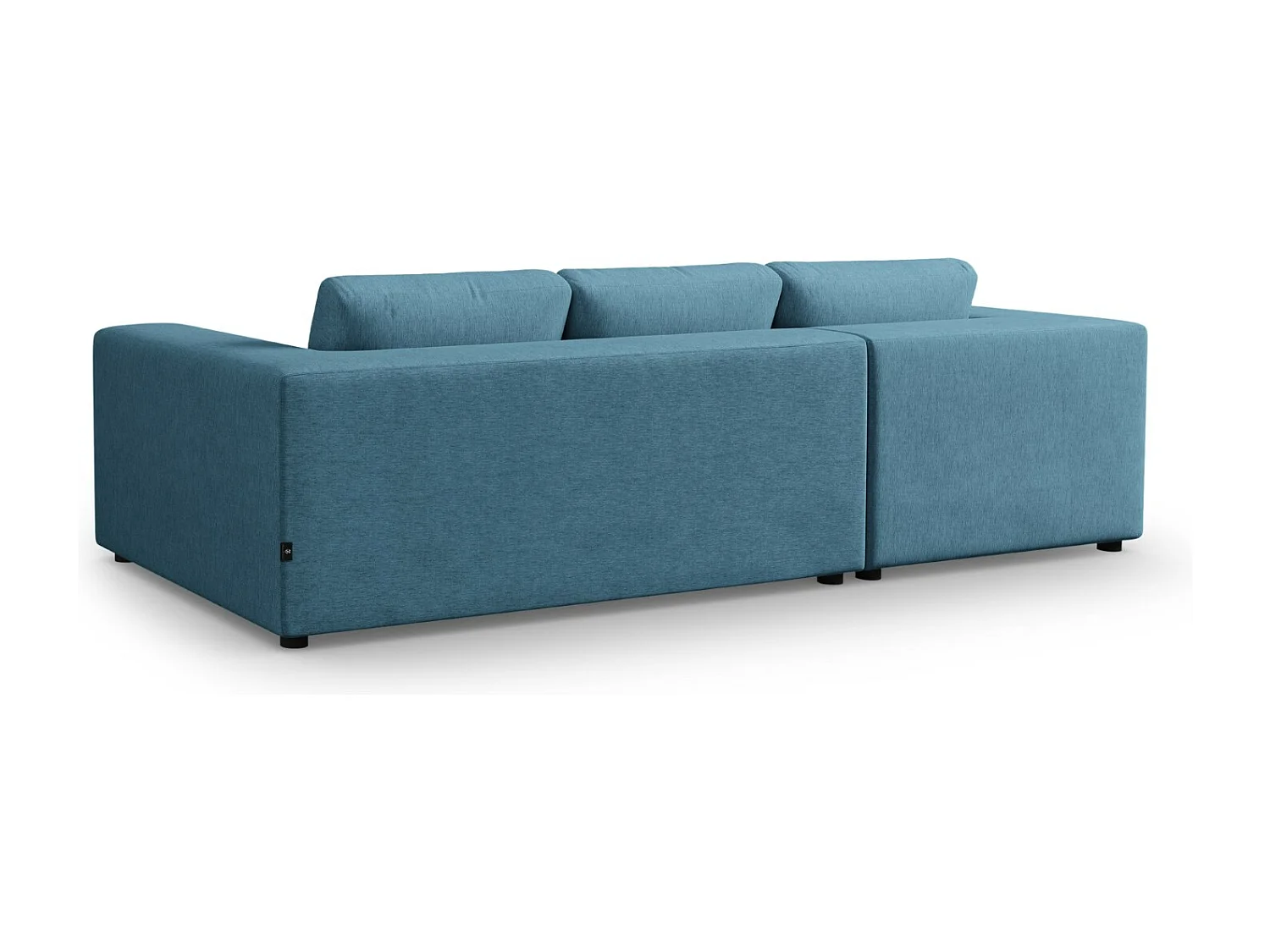 CXL by Christian Lacroix - 5-Sitzer Ecksofa links "Tendance" Sitzer aus strukturiertem Stoff blau - 282x174x72cm