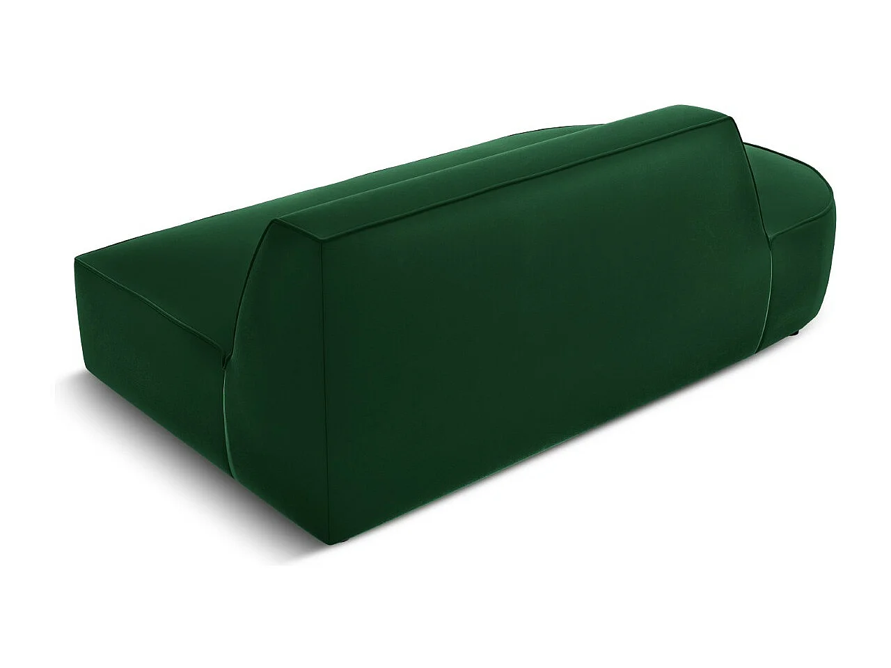 CXL by Christian Lacroix - Canapé modulable gauche "Charles" 2 places en velours vert - 181x93x69cm