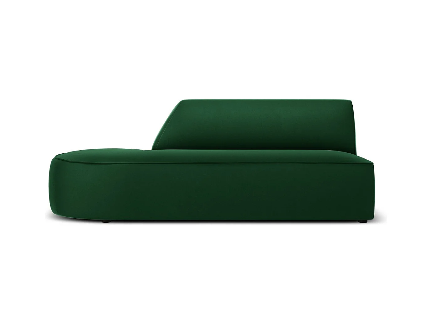 CXL by Christian Lacroix - Linker modulaire bank "Charles" 2 zitplaatsen, Flueel, Groente - 181x93x69cm