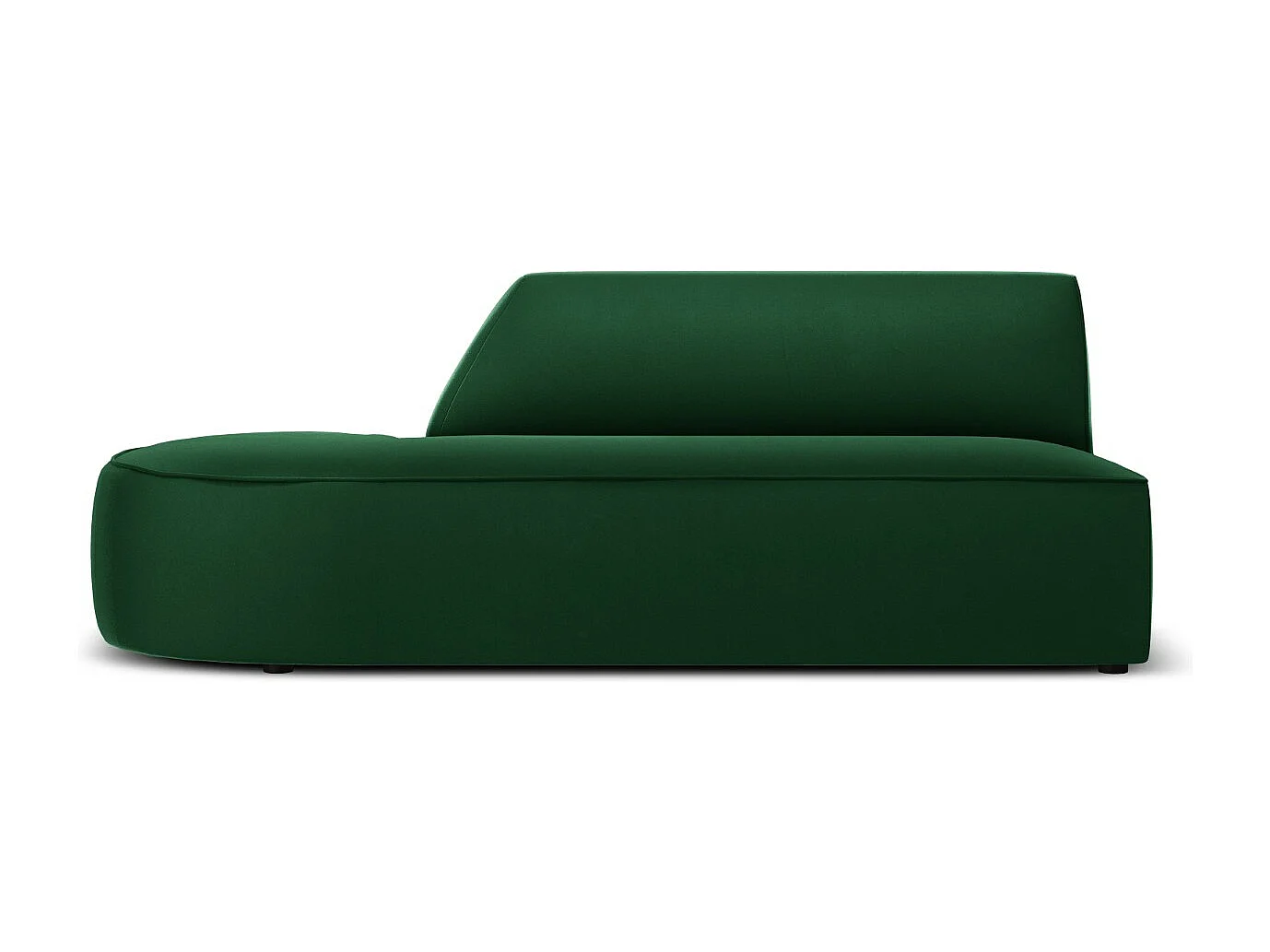 CXL by Christian Lacroix - Sofá modular virado para a esquerda "Charles" 2 lugares em veludo verde - 181x93x69cm