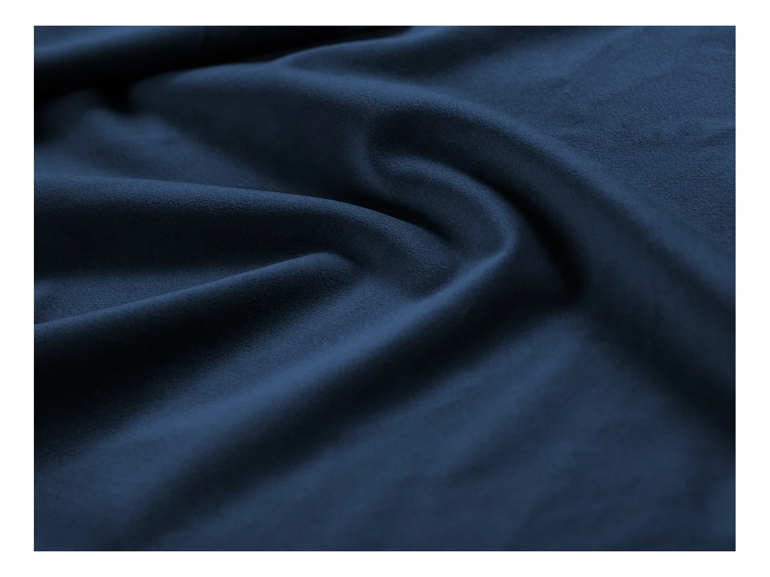 Cosmopolitan Design - Canapé d'angle droit "Vienna" 5 places en velours bleu roi - 255x170x95cm