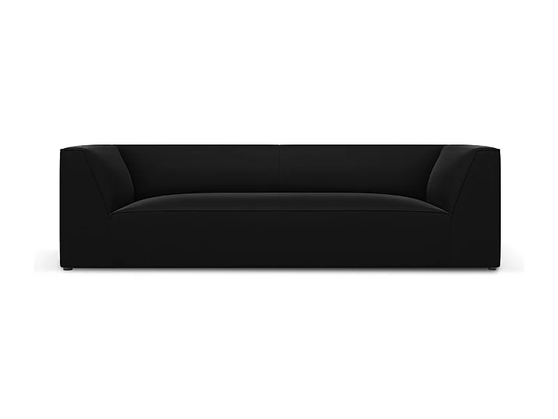 CXL by Christian Lacroix - Sofa, "Charles" 3 miejsca welur, czarny - 232x92x69cm