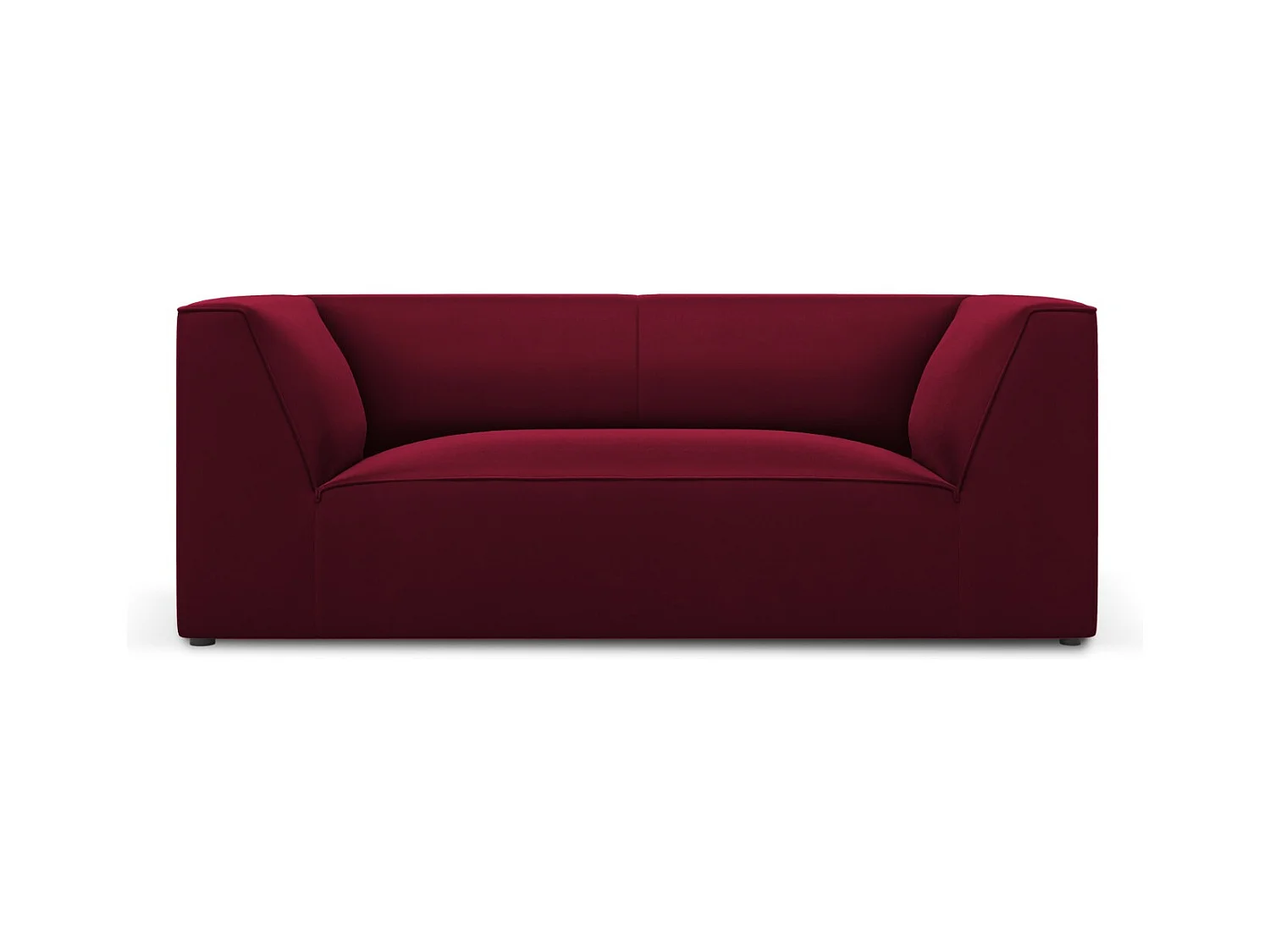 CXL by Christian Lacroix - Canapé "Charles" 2 places en velours rouge - 174x92x69cm