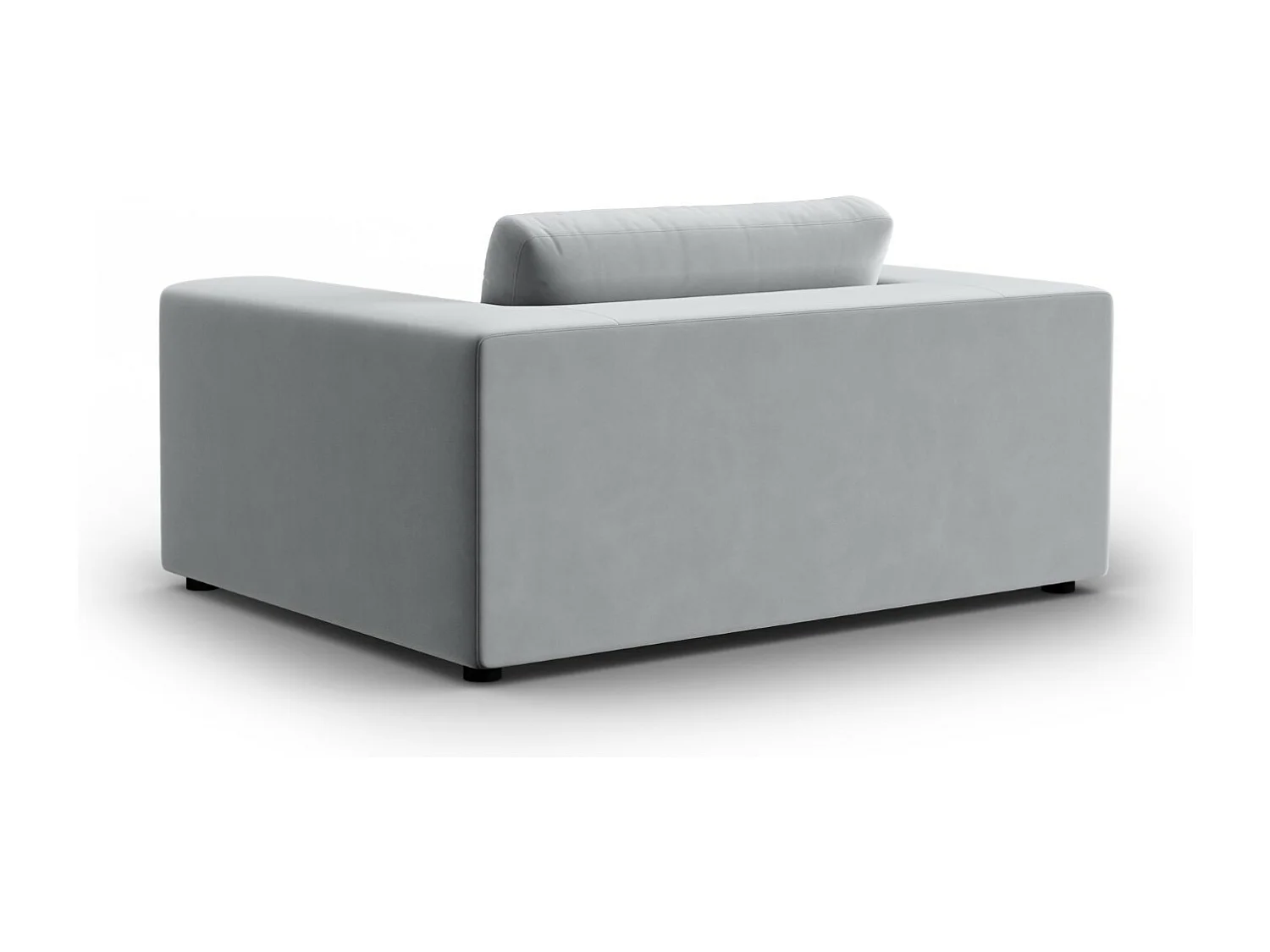 CXL by Christian Lacroix - Bank "Tendance" 1,5 zitplaatsen, Flueel, Lichtgrijs - 156x122x72cm