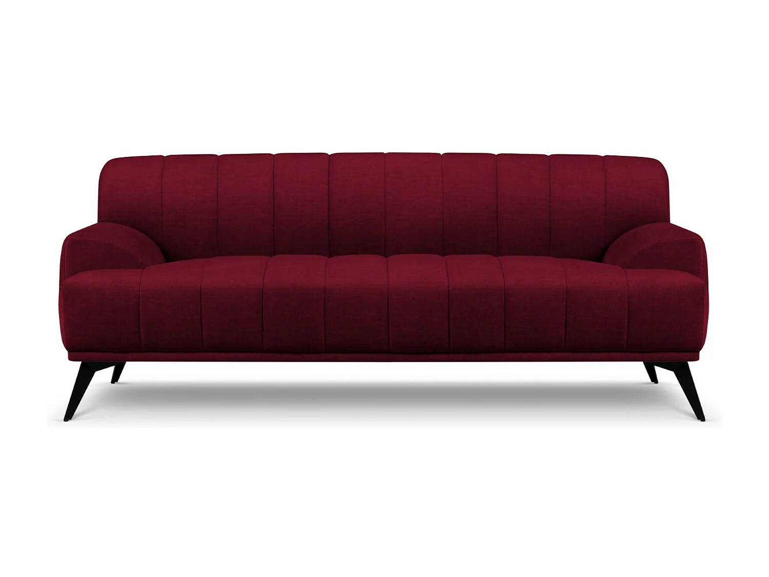 CXL by Christian Lacroix - 3-Sitzer Sofa "Rita" Sitzer aus Samt burgundfarben - 189x94x77cm