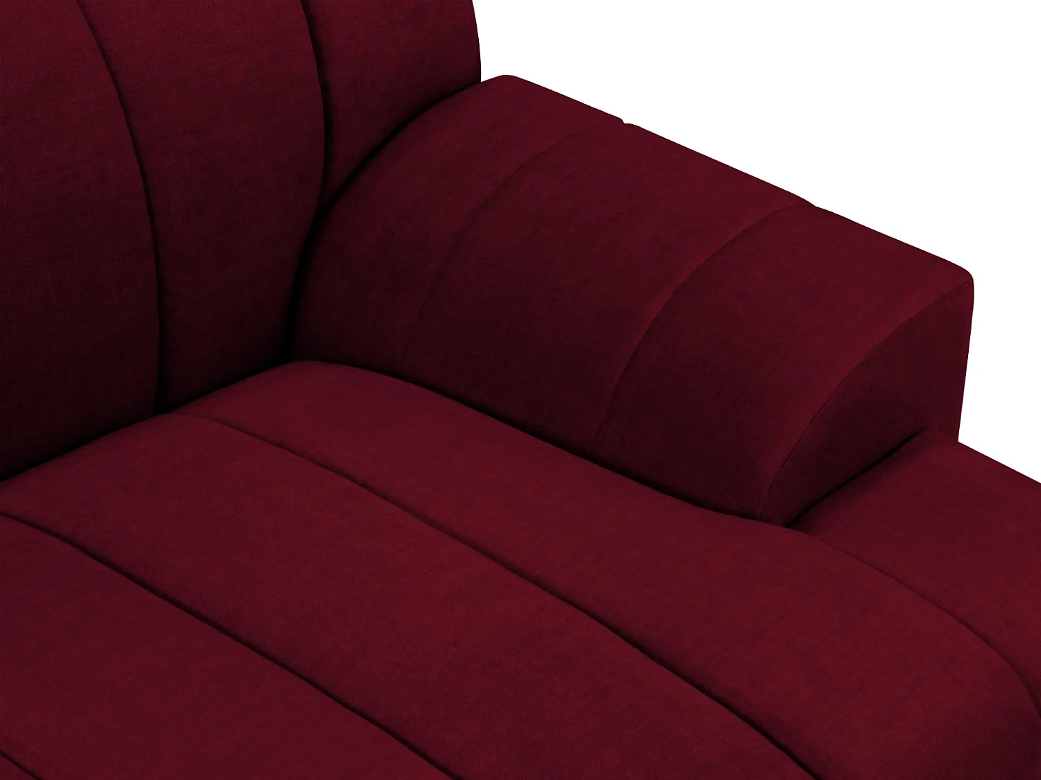 CXL by Christian Lacroix - 3-Sitzer Sofa "Rita" Sitzer aus Samt burgundfarben - 189x94x77cm