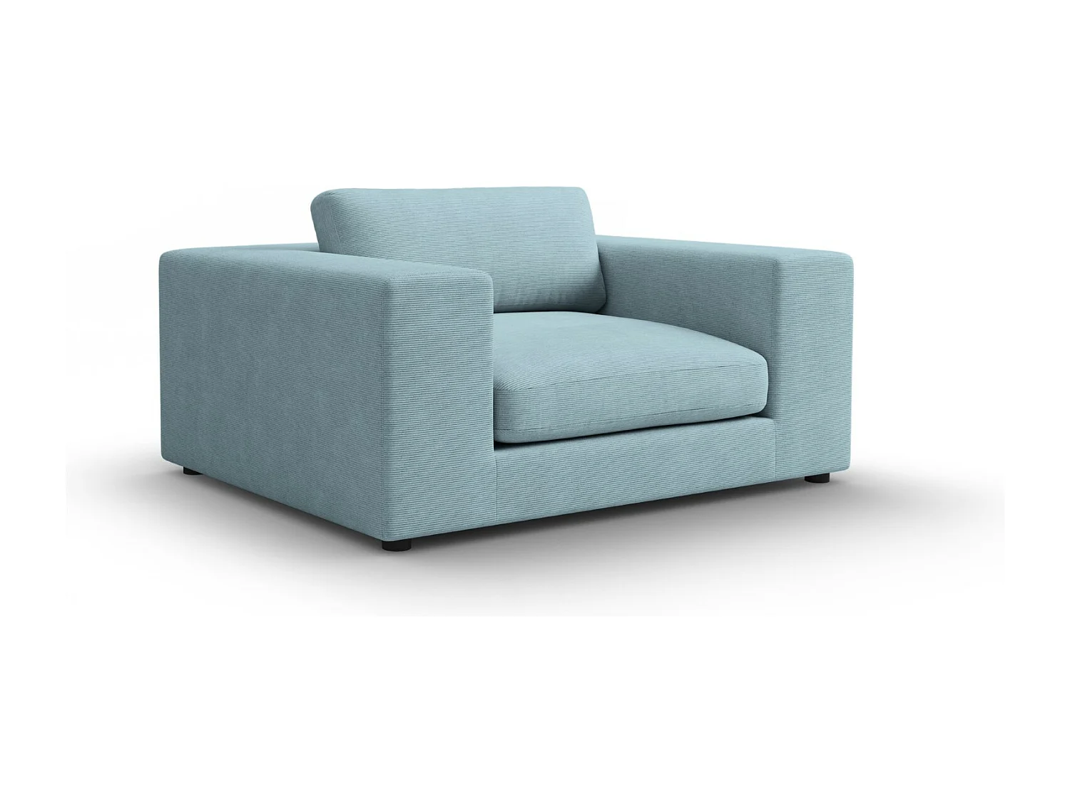 CXL by Christian Lacroix - Sofa, "Tendance" 1,5 miejsca sztruks, niebieski jasny - 156x122x72cm