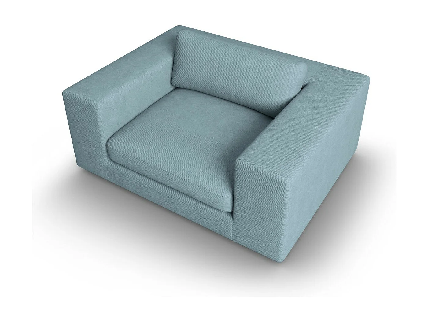 CXL by Christian Lacroix - Sofa, "Tendance" 1,5 miejsca sztruks, niebieski jasny - 156x122x72cm