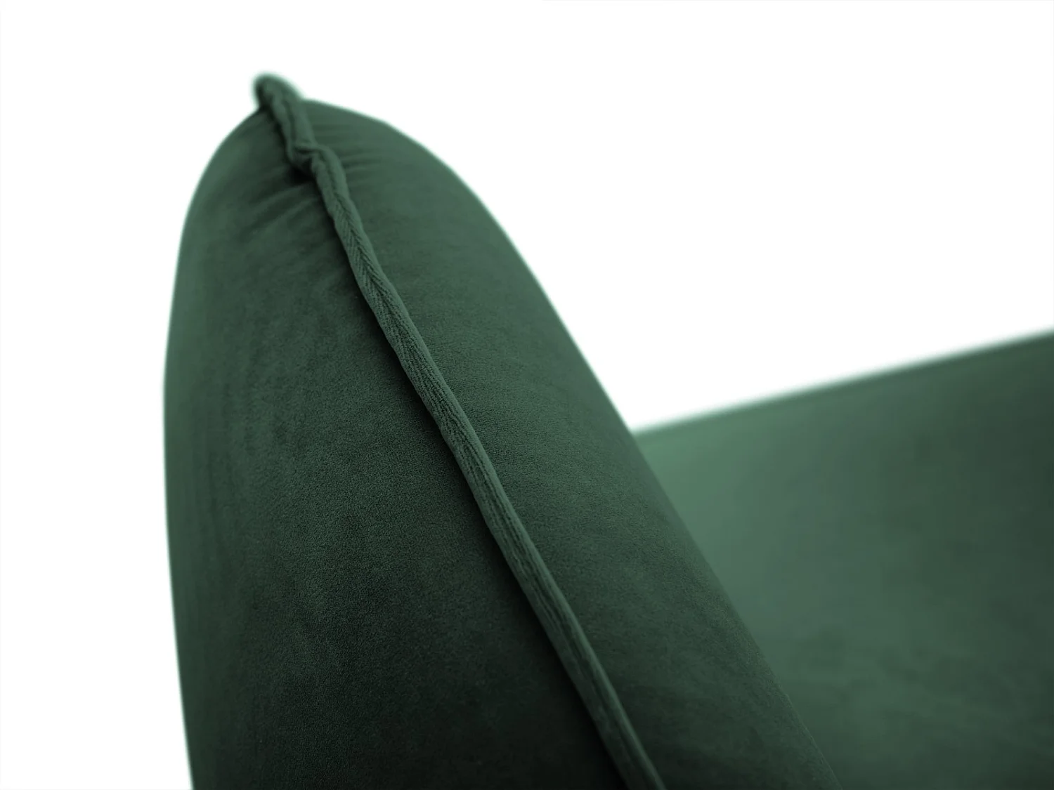 Cosmopolitan Design - Canapé d'angle gauche "Vienna" 6 places en velours vert bouteille - 275x185x95cm