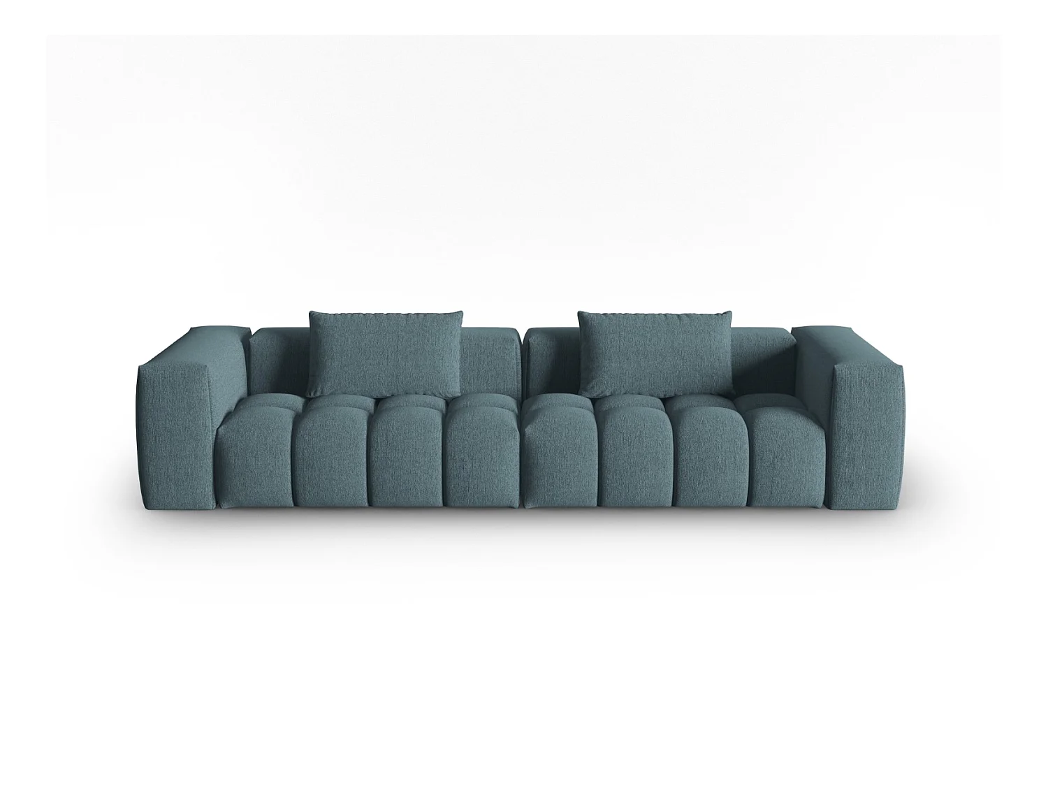 CXL by Christian Lacroix - Modulaire bank "Lorella" 5 zitplaatsen, Structurele stof, Lichtblauw - 290x85x70cm