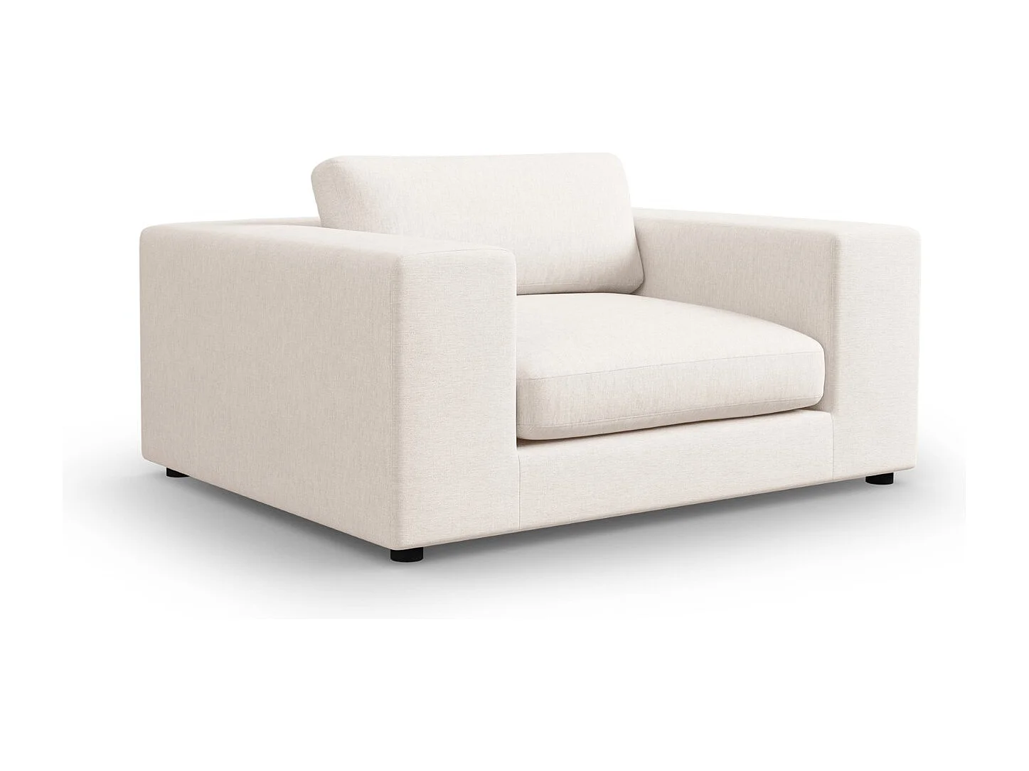 CXL by Christian Lacroix - 1,5-Sitzer Sofa "Tendance" Sitzer aus strukturiertem Stoff weiß - 156x122x72cm