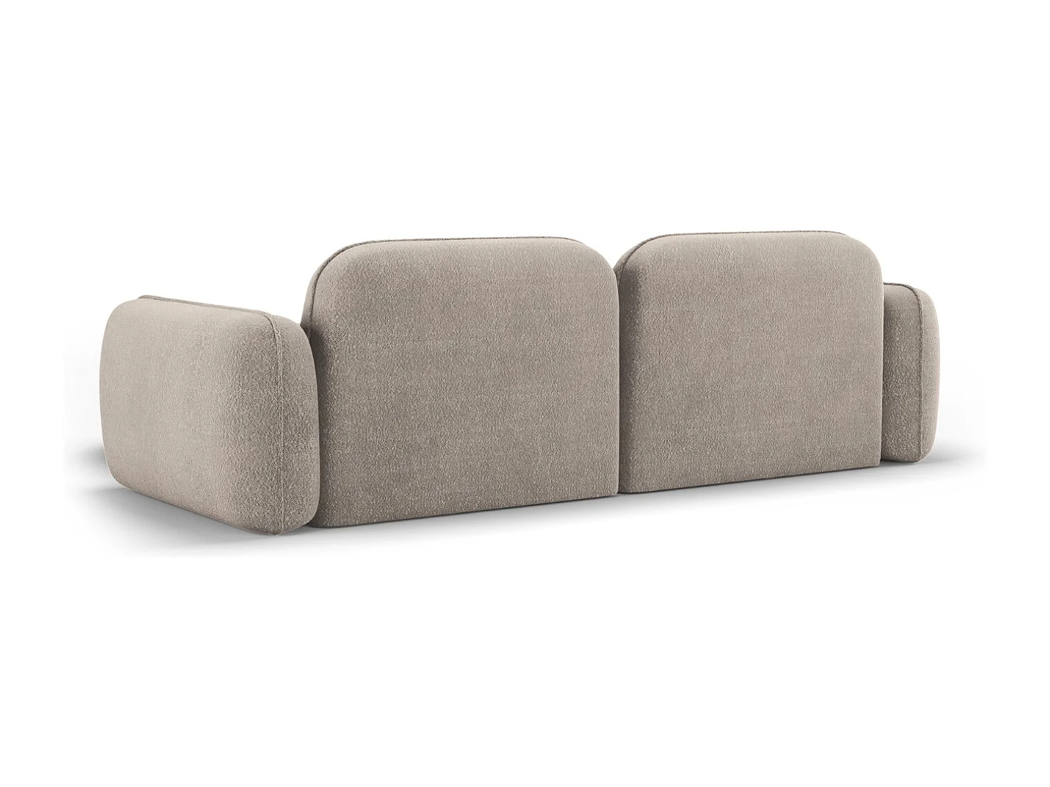 CXL by Christian Lacroix - 3-Sitzer modulares Ecksofa rechts "Lucien" Sitzer aus Samt dunkelbeige - 230x165x70cm